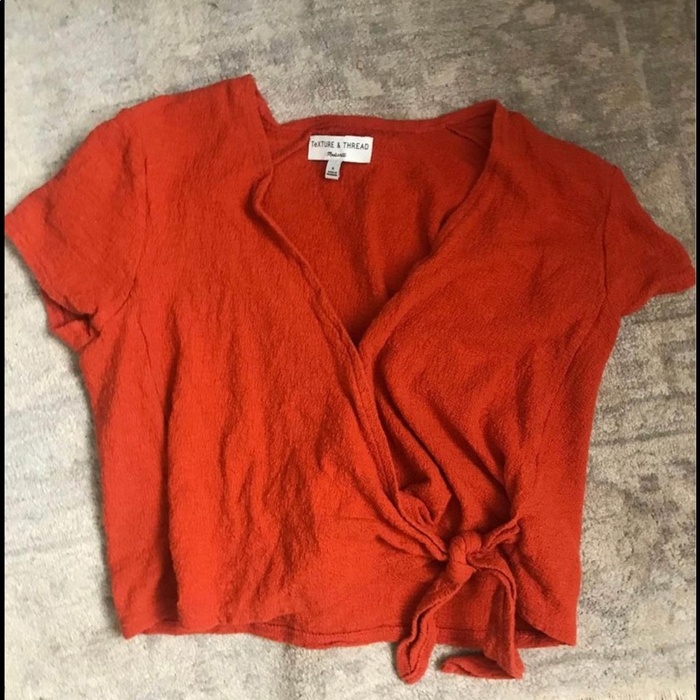 Madewell wrap shirt size Small